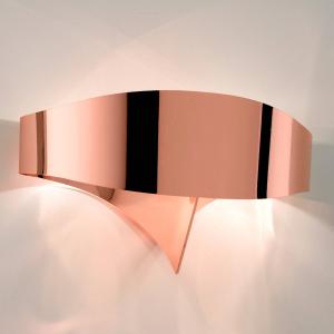 Selène Copper-coloured designer wall lamp Scudo