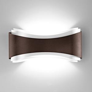 Selène Ionica LED wall light made of steel, bronze