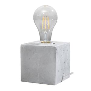 SOLLUX LIGHTING Akira table lamp made of concrete in cube s…