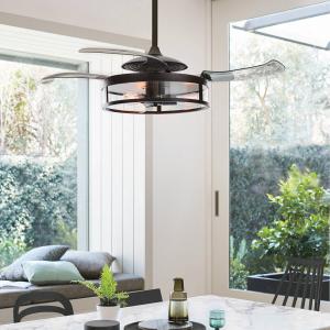 Beacon Lighting Fanaway Classic ceiling fan with light, bla…