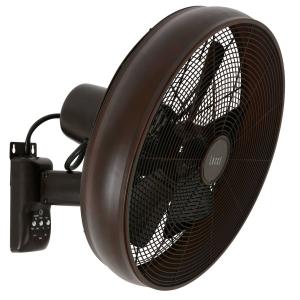 Beacon Lighting Breeze wall fan, Ø 41 cm, bronze/black