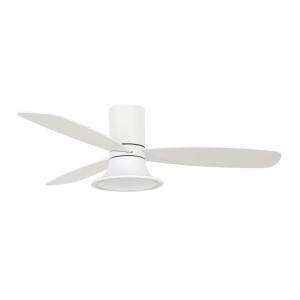 Beacon Lighting Flusso ceiling fan with LED light, white