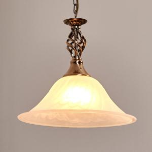 Searchlight Antique brass hanging light Cameroon, one-bulb