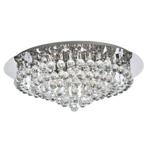 Searchlight Hanna ceiling chrome glass crystal globes 55 cm