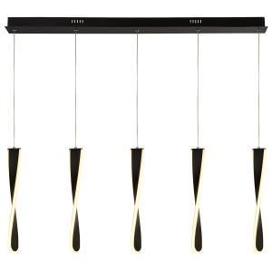 Searchlight Paddle LED hanging light, five-bulb