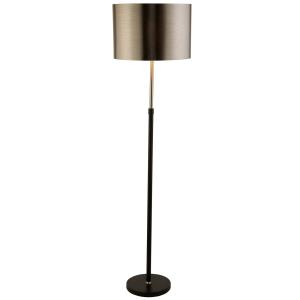 Searchlight Column floor lamp with a metal lampshade