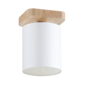 Spot-Light Jenta ceiling light with a white linen lampshade