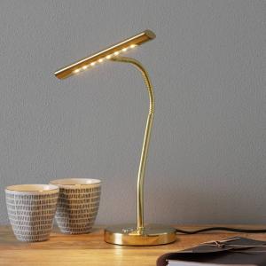 Trio Lighting Brass-coloured LED table lamp Curtis