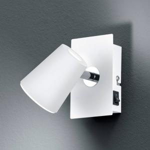 Trio Lighting White LED wall spotlight Narcos w. pivotable…