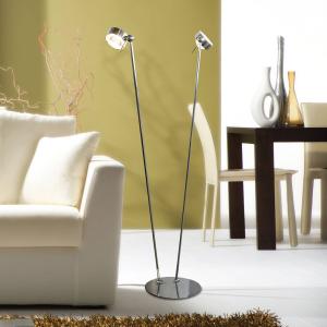 Top Light Versatile floor lamp PUK FLOOR, matt chrome
