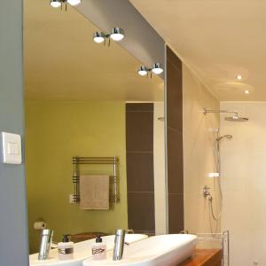 Top Light LED mirror clamp light Puk Fix , chrome