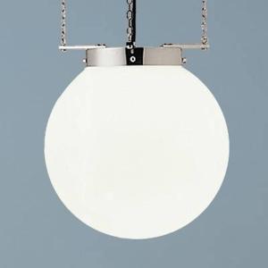 TECNOLUMEN Hanging light in the Bauhaus style, nickel, 40 cm