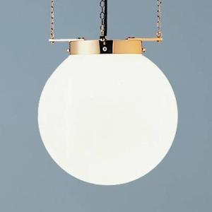 TECNOLUMEN Hanging light in the Bauhaus style, brass, 35 cm