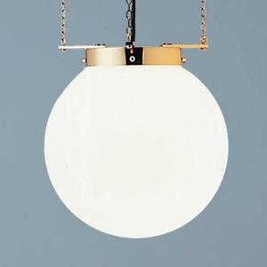 TECNOLUMEN Hanging light in the Bauhaus style, brass, 40 cm