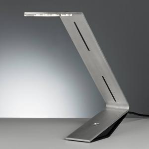 TECNOLUMEN Flad - LED table lamp, silver grey