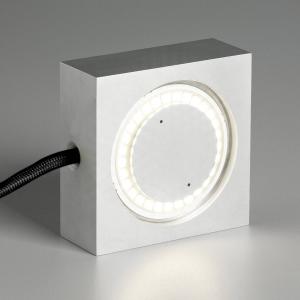 TECNOLUMEN Square LED multipurpose lamp, black power cable