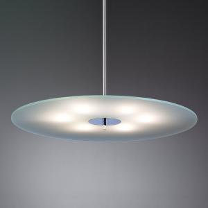 TECNOLUMEN Glass pendant light 70 cm by Hans Przyrembel