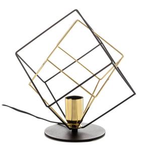 TK Lighting Alambre table lamp 1-bulb, gold/black