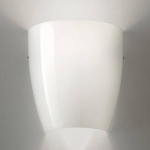 Vistosi Dafne wall light made of glass, glossy white