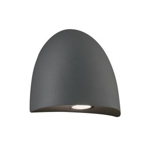 Viokef Bauta LED outdoor wall light, dark grey