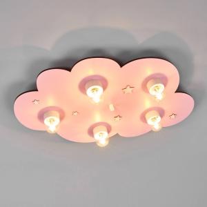 Waldi-Leuchten GmbH Wolke pink 5-bulb ceiling light