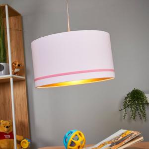 Waldi-Leuchten GmbH Estria pendant light, pink with golden…