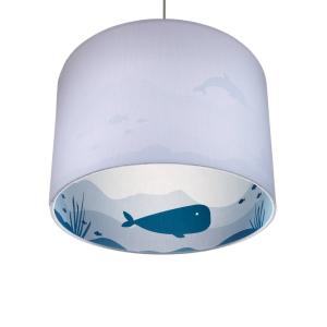 Waldi-Leuchten GmbH Silhouette whale pendant light in grey/…