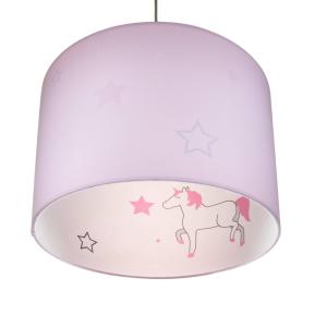 Waldi-Leuchten GmbH Silhouette unicorn pendant light in pink