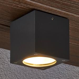 Lucande Angular LED ceiling light Meret for outdoors