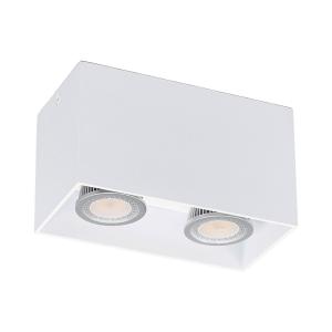 Arcchio Carson surface-mounted downlight in white, 2-bulb