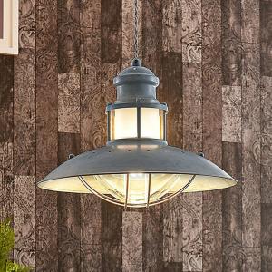 Lindby Pendant lamp Louisanne, grey, industrial style