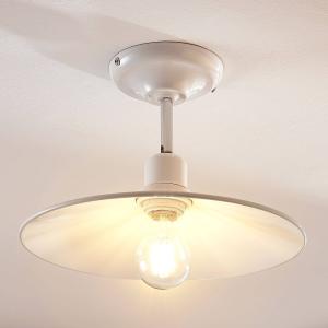 Lindby Phinea white metal ceiling light, vintage look