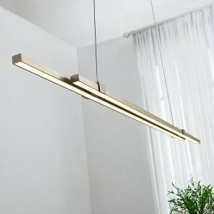 Lucande Tymon LED linear pendant light, narrow, extendable