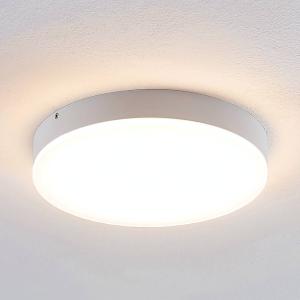 Lindby Leonta LED ceiling lamp, white, Ø 25 cm