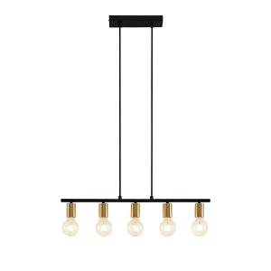 Lindby Peppina dining room hanging light, 5-bulb
