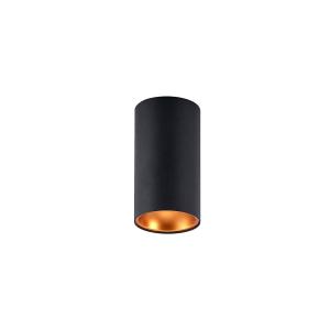 Arcchio Hinka ceiling light, round, 18 cm, black
