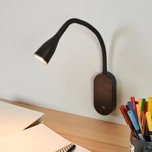 Lindby Adjustable LED wall lamp Enna with USB port
