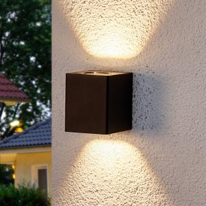 Lindby Lukas - LED outdoor wall lamp with deco filters
