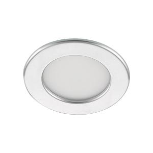 Prios Cadance LED recessed light, silver, 11.5 cm