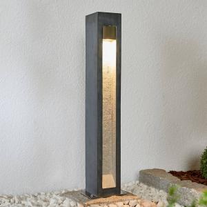 Arcchio LED bollard light Adejan with basalt rock, 70 cm
