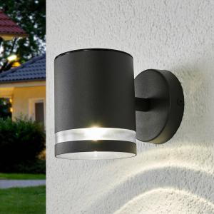 Lindby Grey LED solar outdoor wall lamp Melinda