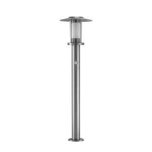 Lindby Gregory LED path lamp, stainless steel, sensor