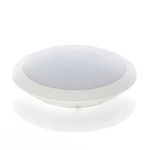 Lindby Naira LED outdoor ceiling lamp, white, with sensor