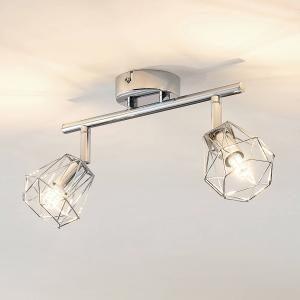 Lindby Giada LED ceiling spotlight, two-bulb