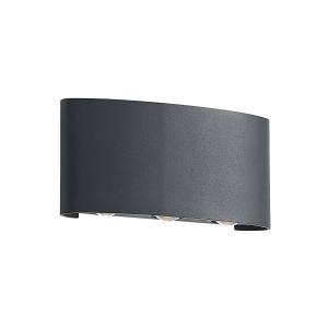 ELC Emirana LED outdoor wall light, anthracite