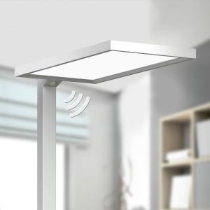 Arcchio Silver LED office floor lamp Dorean