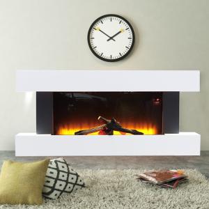 52 Inch Electric Fireplace Set 2000W Wall Mounted Heater Re…