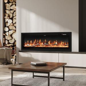 40/50/60 Inch Electric Fireplace 9 Colour LED Flame Effect…