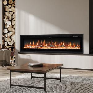 40/50/60/70/80 Inch Electric Fireplace 9 Colour LED Flame E…