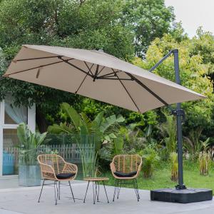 3 x 3M Wide Garden Parasol Outdoor Hanging UV Resistant and…